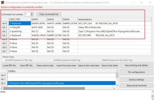 Programming USB module in the main dialogue - verifying programming results