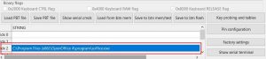 Programming USB module in the main dialogue - copying a type string