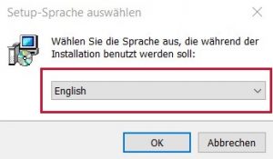 GUI for USB module - language selection